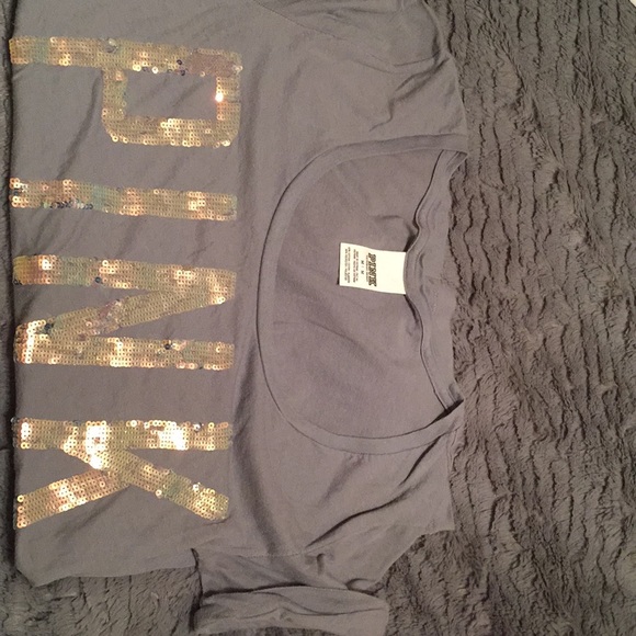 PINK Victoria’s Secret Shirt sparkly - Picture 1 of 2